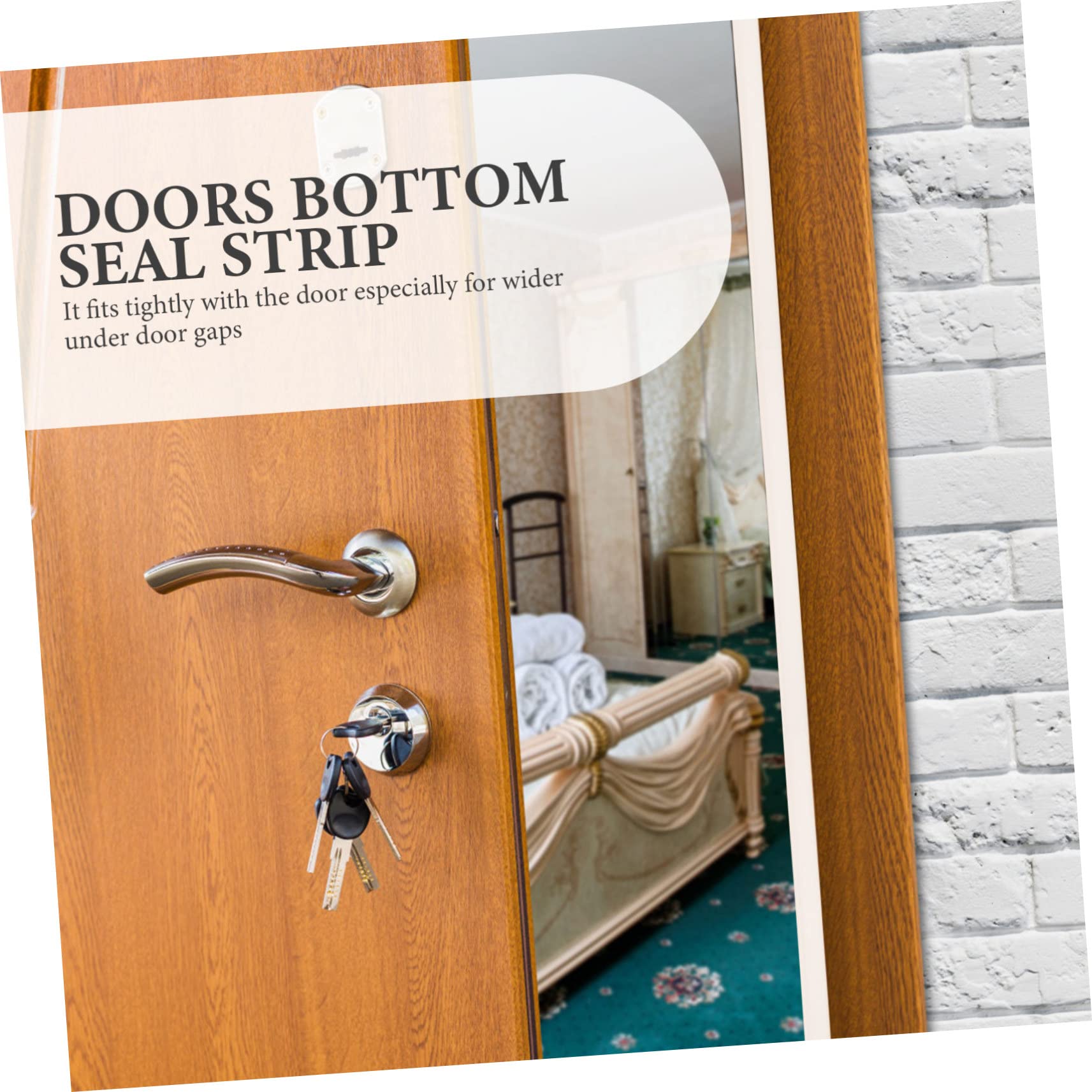 NULYLU Door Seal Kit D-Type 20m Sealing Strip Windproof Strip for Door Window for Cold Air Prevention