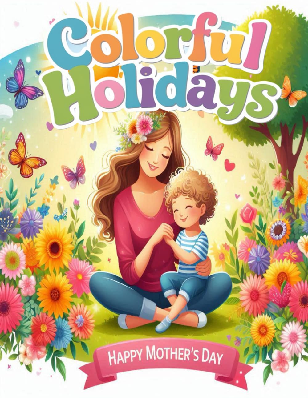 Colorful Holidays Coloring Book: Happy Mother's Day