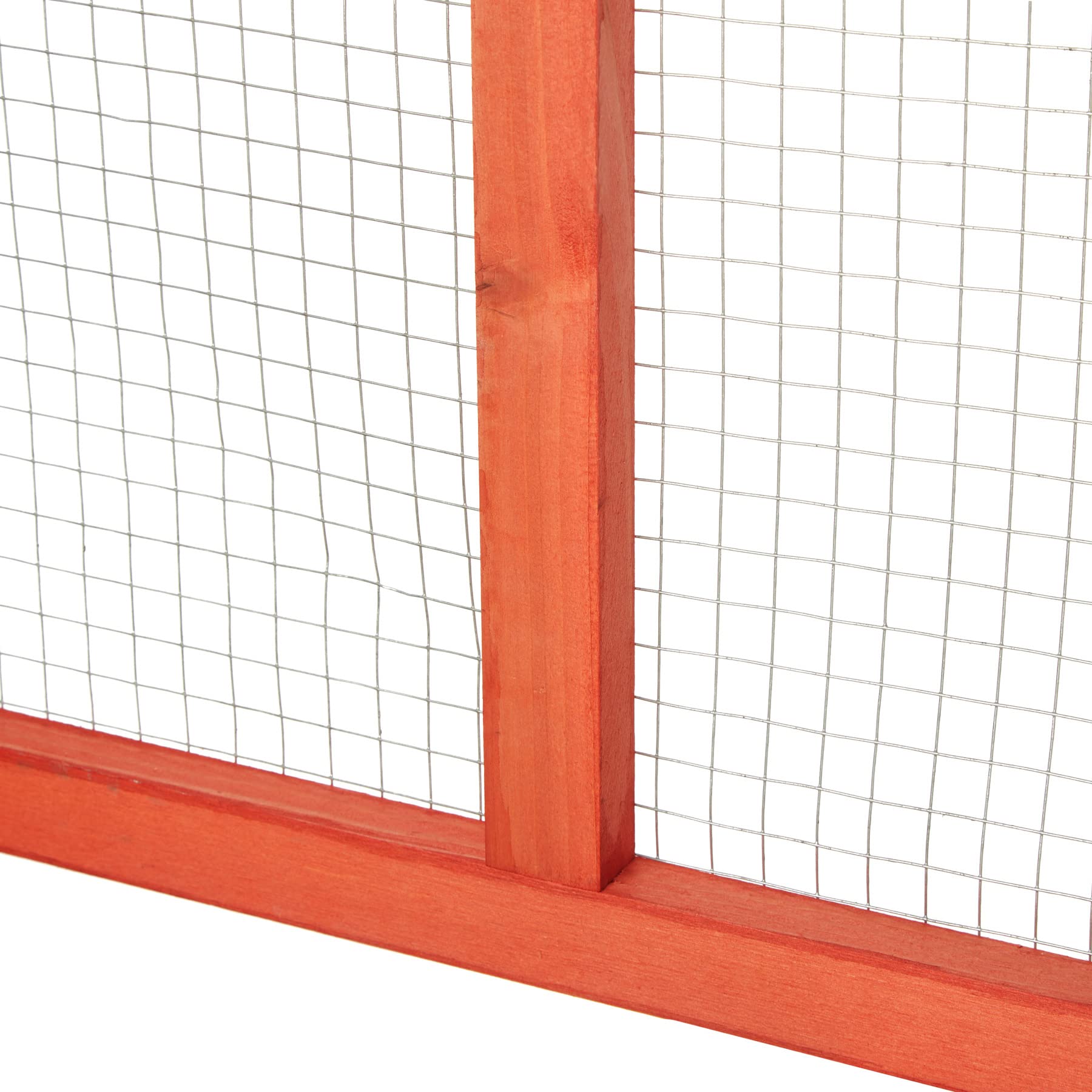 tectake® Conigliera da Esterno, 4 Porte, con Facile Accesso, Utilizzabile a Se Stante, Recinto Per Conigli, Gabbia Esterno, Casetta, Recinto Piccoli Animali - Marrone