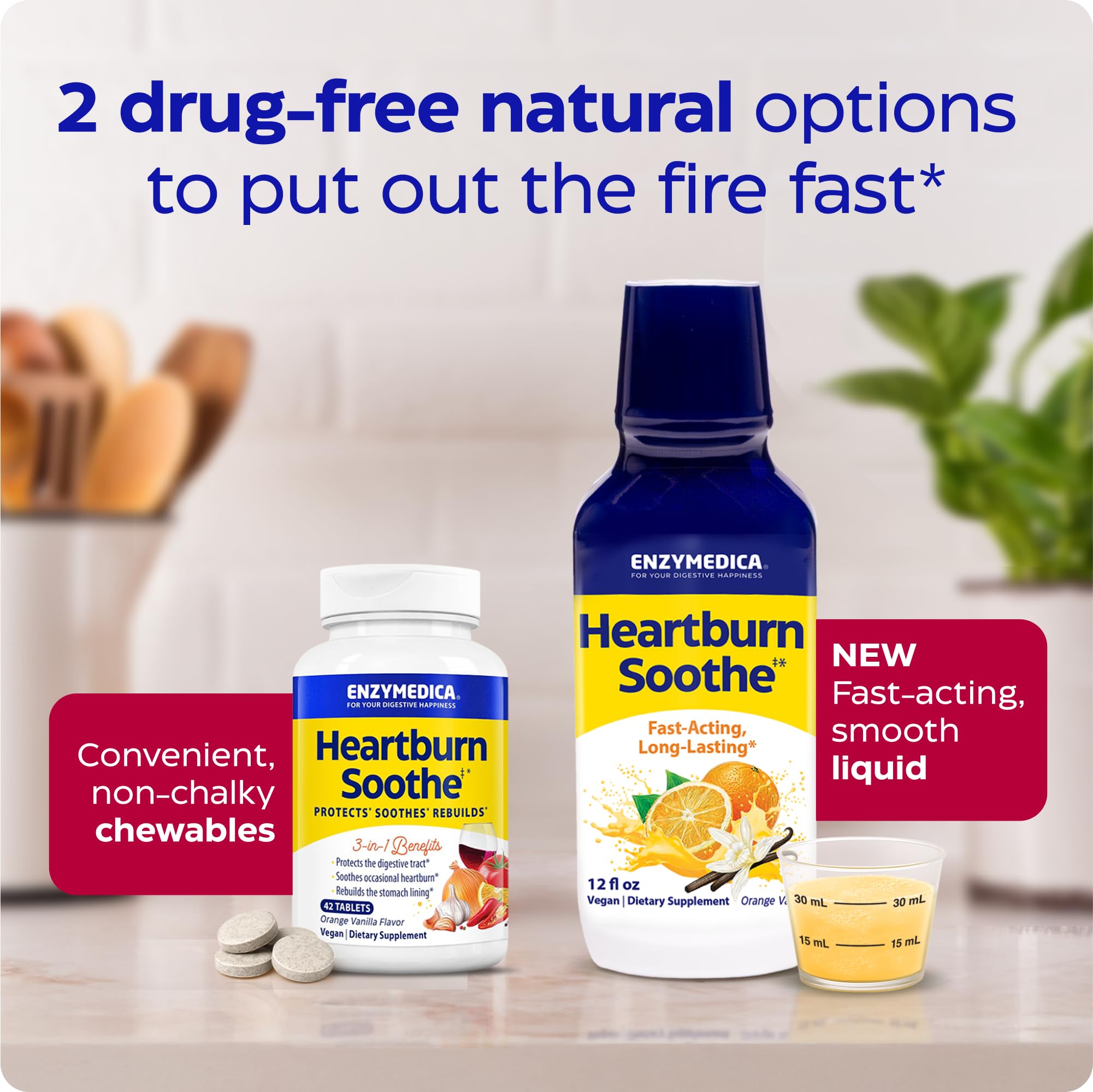 Enzymedica Heartburn Soothe Liquid Supplement, Vanilla Orange - 12 fl oz — Amazon image 8