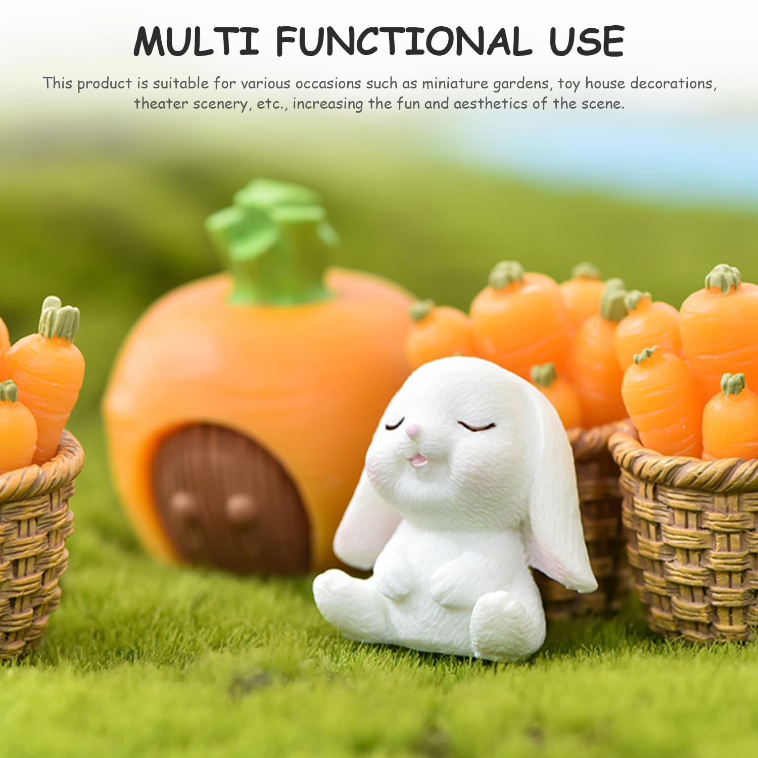 Muschio Artificiale E Modelli Giardino - 4 Fogli 15x15cm, 7 Accessori Miniatura - Foto 7