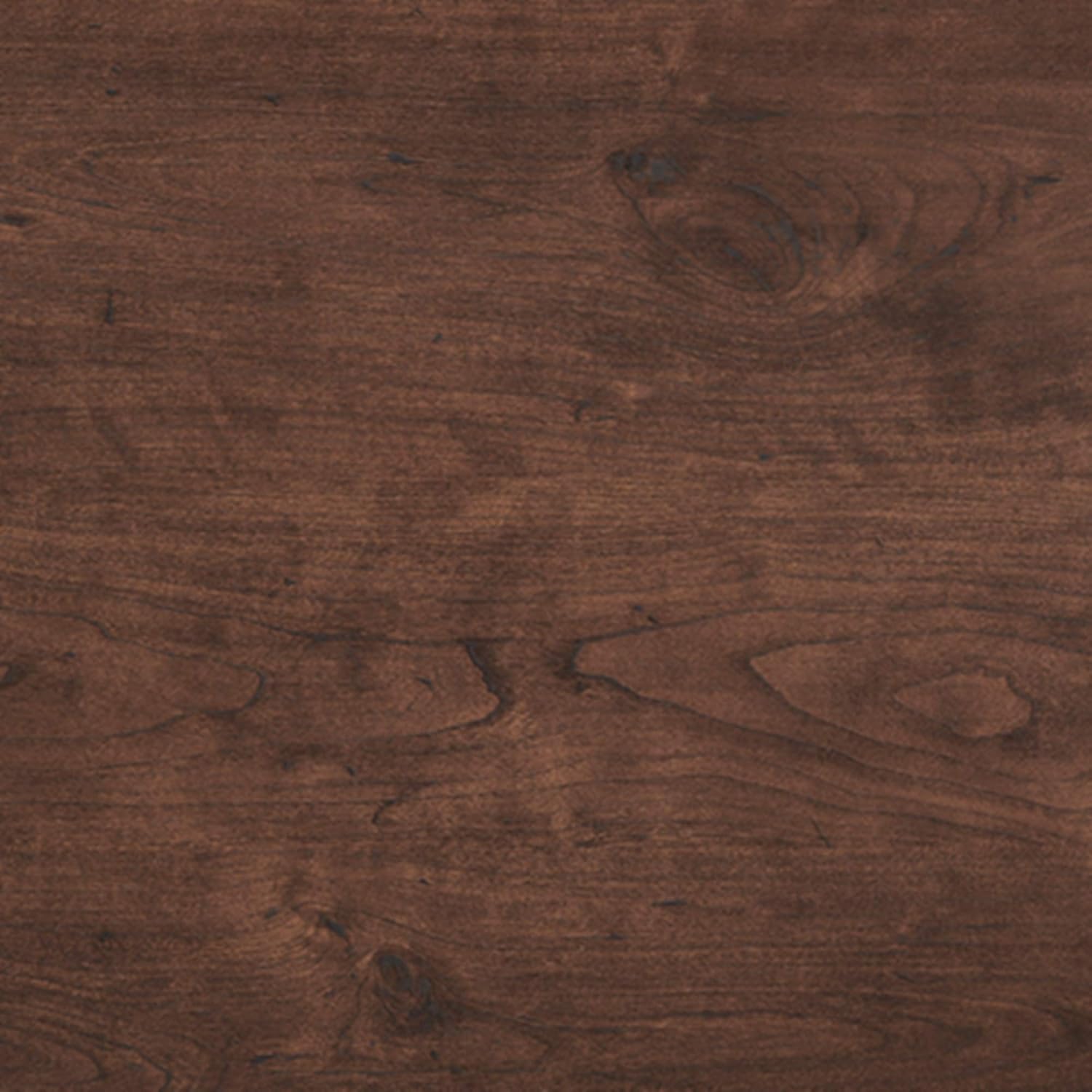 Transitional Dual-Drawer Home Office Desk in Black/Brown