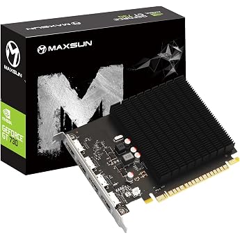 MAXSUN GeForce GT 730 4GB GDDR3 Grafikkarte 4X HDMI unterst tzt 4K @ 30Hz Grafikkarte PCI Express 2.0 x8 Silent GPU