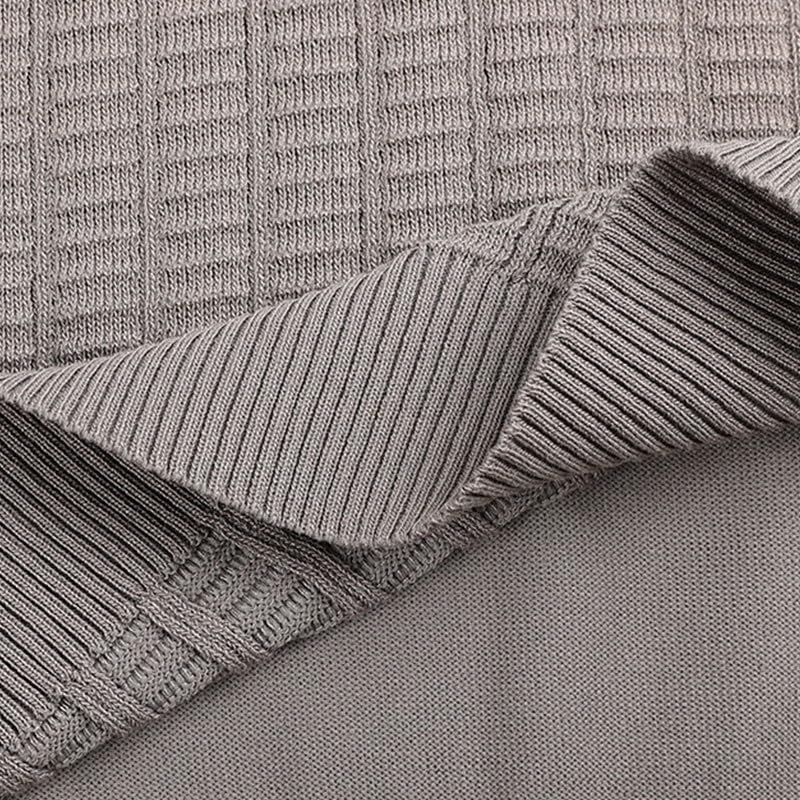 Men's Knitted Vests Vintage Sleeveless Lapel Vests Breathable Slim Fit Wide Shoulders Sports T-Shirts