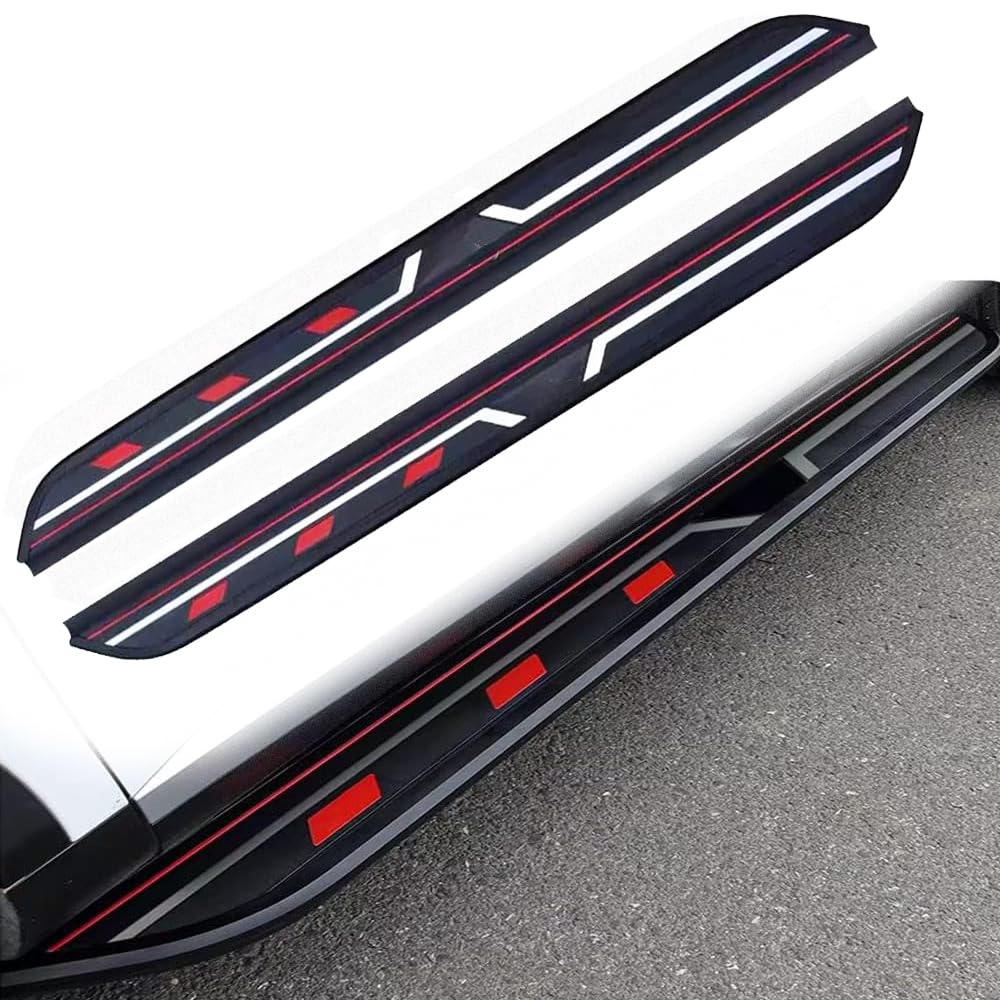 Running Boards for Volvo XC60 2018-2026, 2PCs Aluminum Fixed Side Steps | No Drill Bolt-On Kit | DIY Project SUV Rail Board Accessories Black(1 Set)(XH)