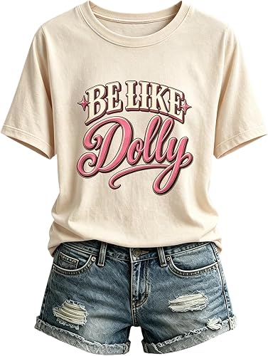 Dolly Shirts for Women Parton Country Music Icon Tee Dolly Memorial T-Shirt