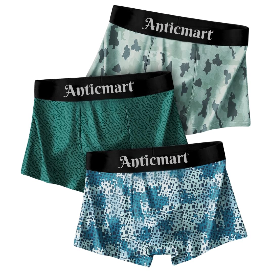 Men's Premium Printed Boxer Briefs Pack of 3 | Breathable Innerwear | Comfortable Waistband | All-Day Support Underwear for Men-image-40