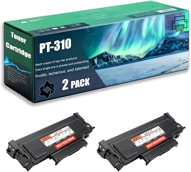 PT-310 Toner Cartridge Compatible for Pantum P3201D P3201DN P3501D P3501DN P3415D P3415DN Printers, Replacement PT310 2-Pack Black