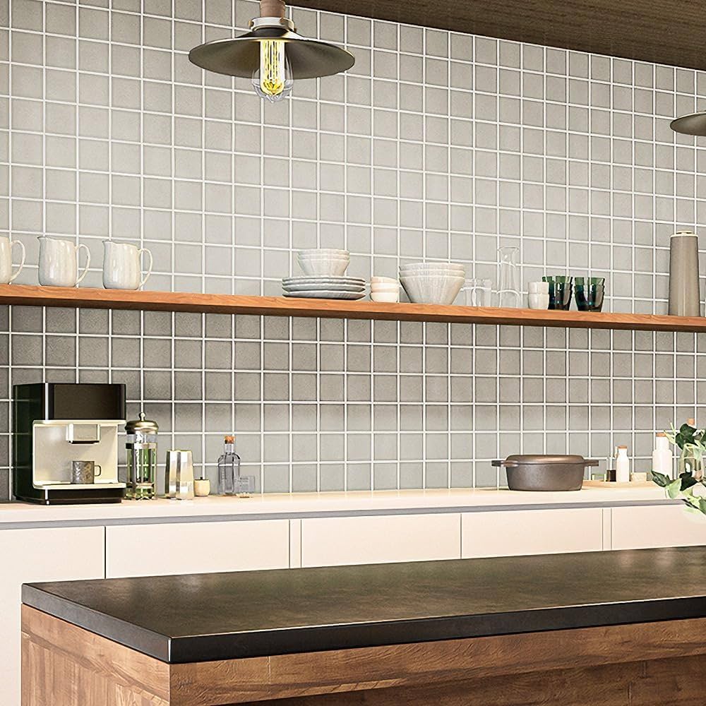 ティーズ ページ… Amazon | 壁紙屋本舗 壁紙 のりなし クロス タイル 石目 正方形