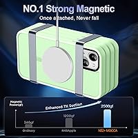 Vista 133 de MOCCA - Funda magnética resistente para iPhone XR de 6.1 pulgadas, compatible con MagSafe, funda con protección contra caídas de grado militar