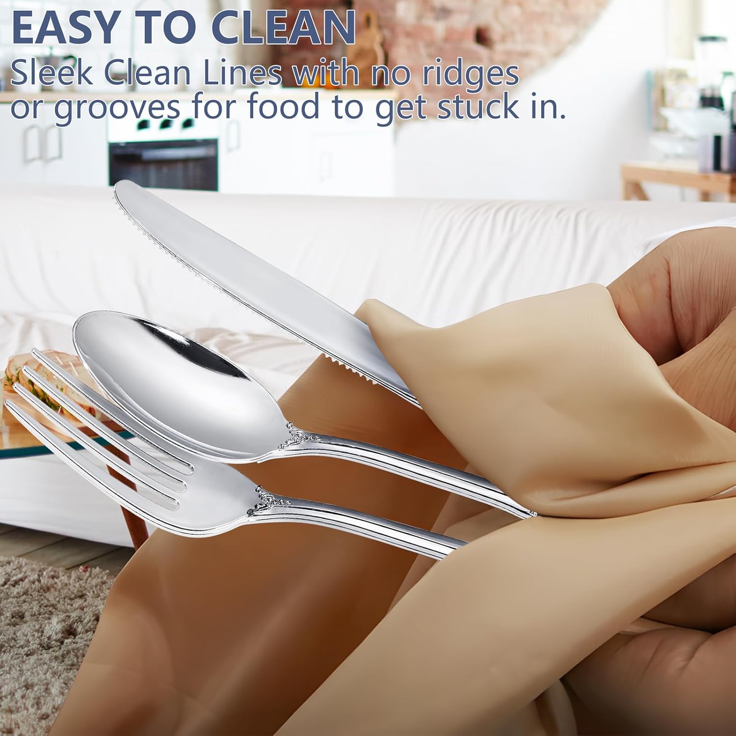 Sier Plastic Sierware - Heavy Duty Sier Disposable Cutley - Fancy