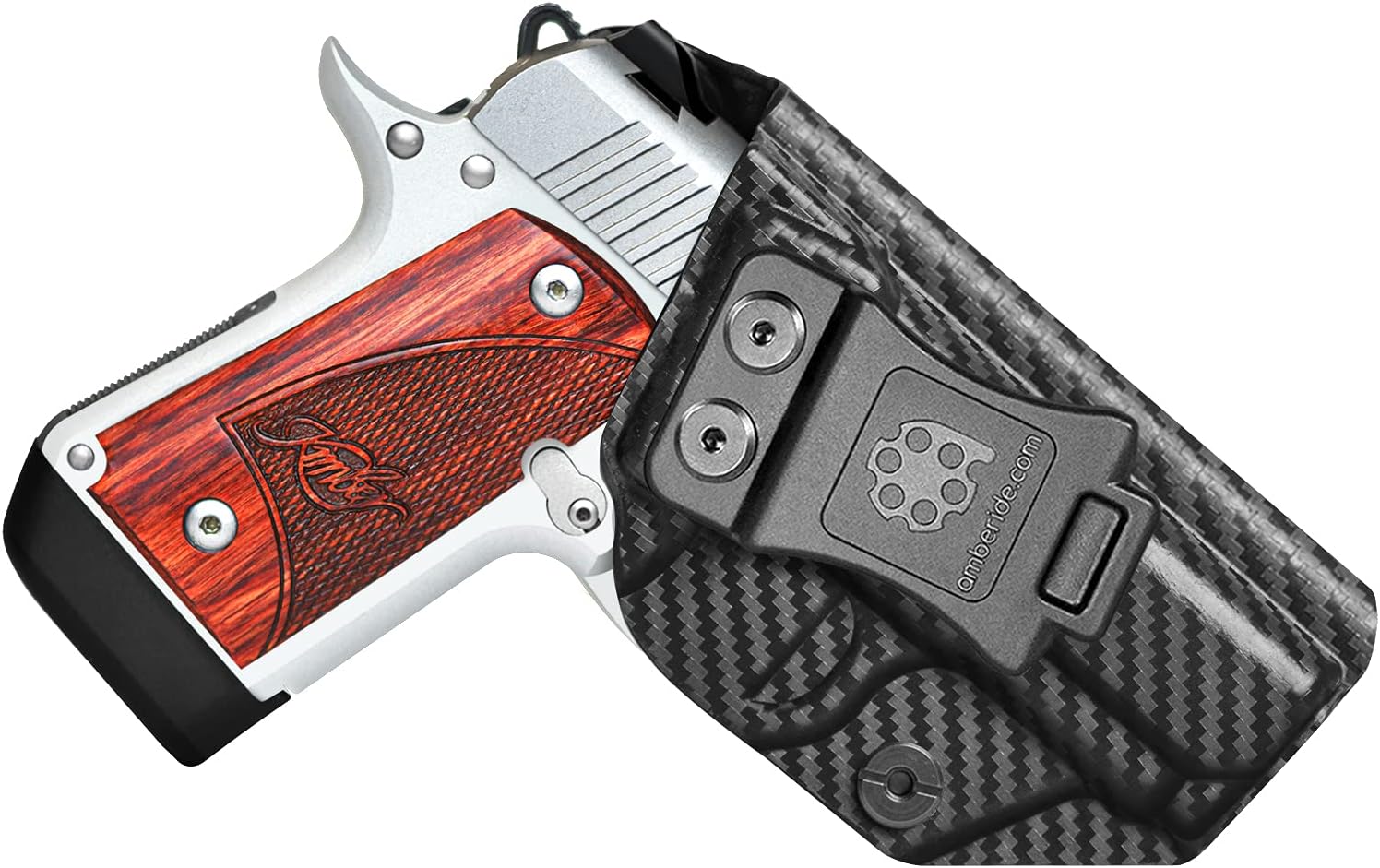 Amberide IWB Kydex Holster for Kimber Micro 9mm, Concealed Carry, No Optic/No Laser, Adjustable Cant, Posi-Click Retention, Made in USA