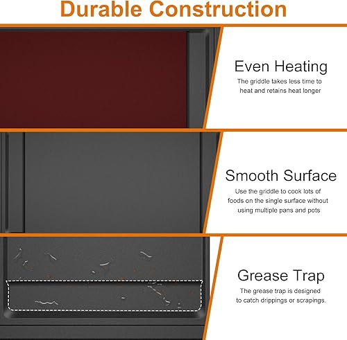 Miniatura 2 de WB31X24738 - Piezas de repuesto para estufa de gas GE, compatibles con GE Stove Range Center Plancha Placa Plana Top Pan