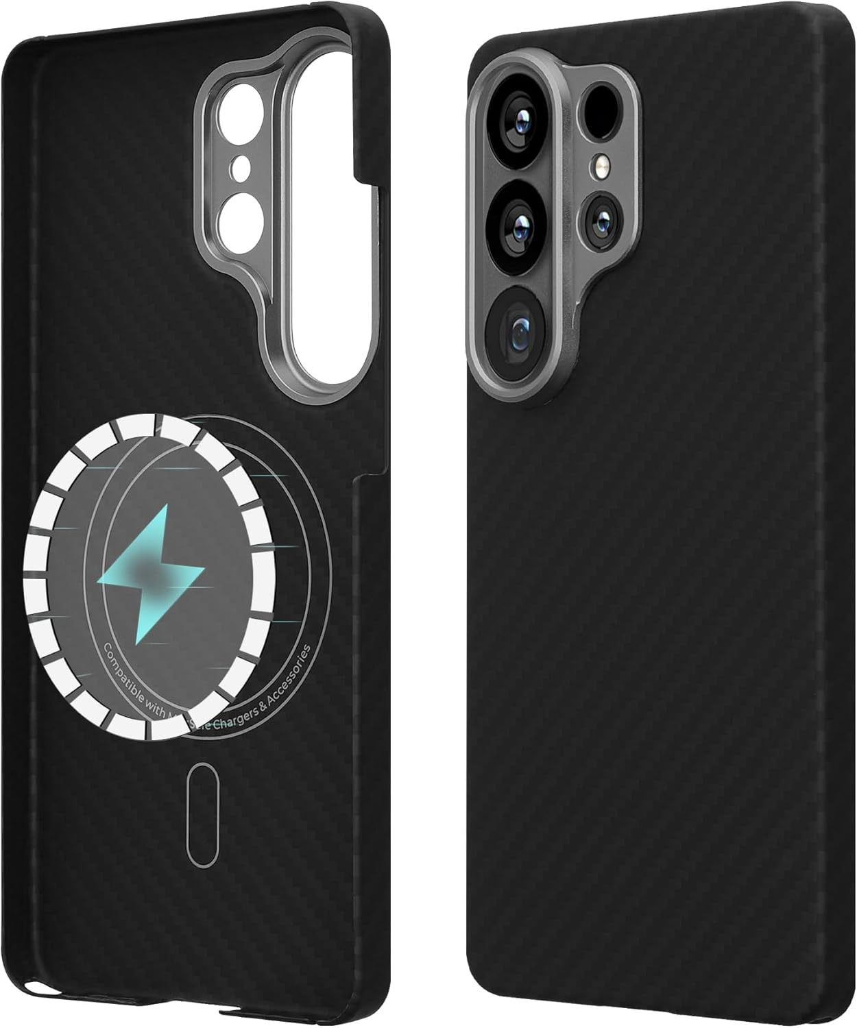 kalibri Ultra Thin Phone Case for Samsung Galaxy S26 Ultra Case - Aramid Fibre Ultra Lightweight Mobile Phone Case - Scratch Resistant - Compatible with MagSafe - Black Matte