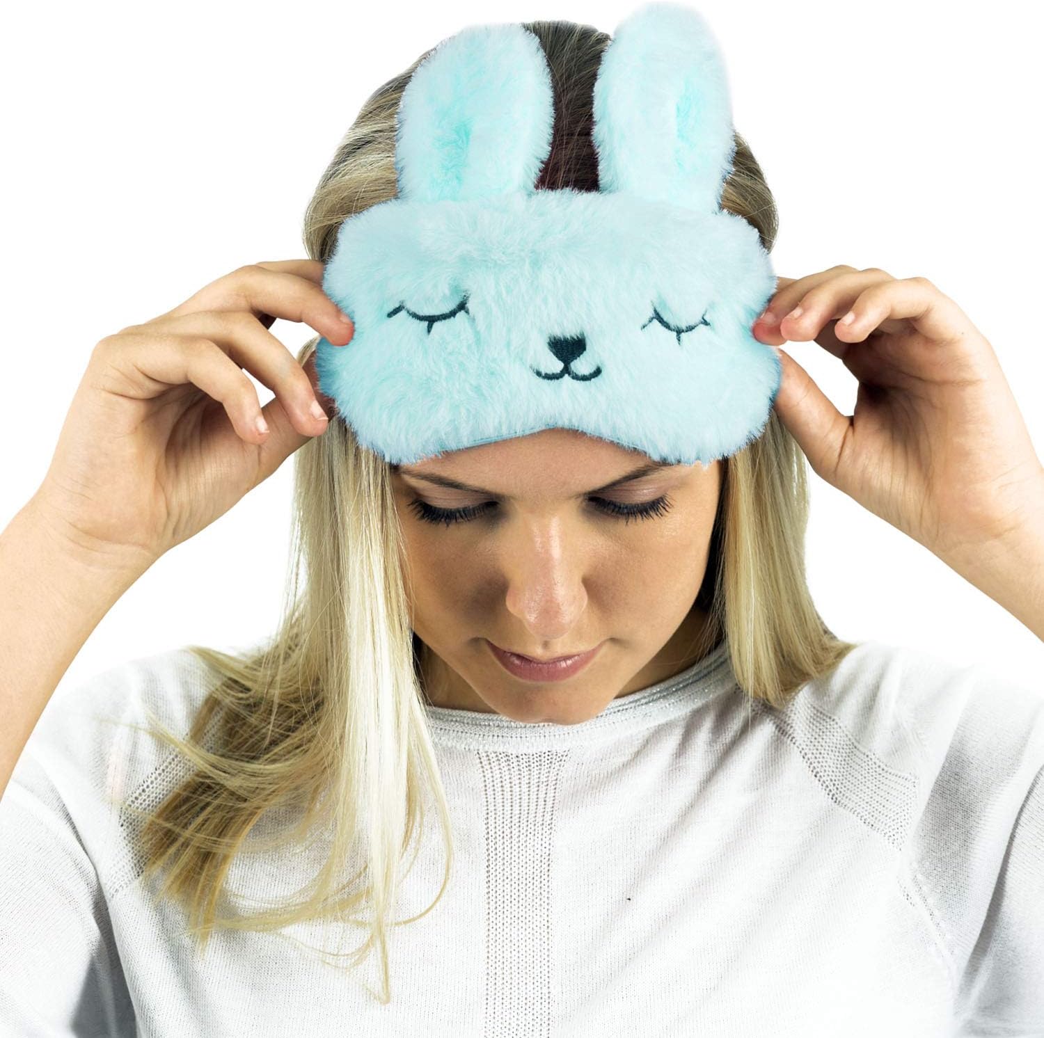 TOSKATOK Ladies Kids Fun Animal Character Travel Sleeping Sleep Eye Mask with Cooling Gel Pad for Improved Restful Sleeping