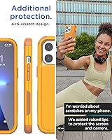 Vista 6 de AICase Funda resistente para iPhone 13 Pro Max/12 Pro Max, resistente de 3 capas de protección de grado militar, a prueba de golpes y caídas