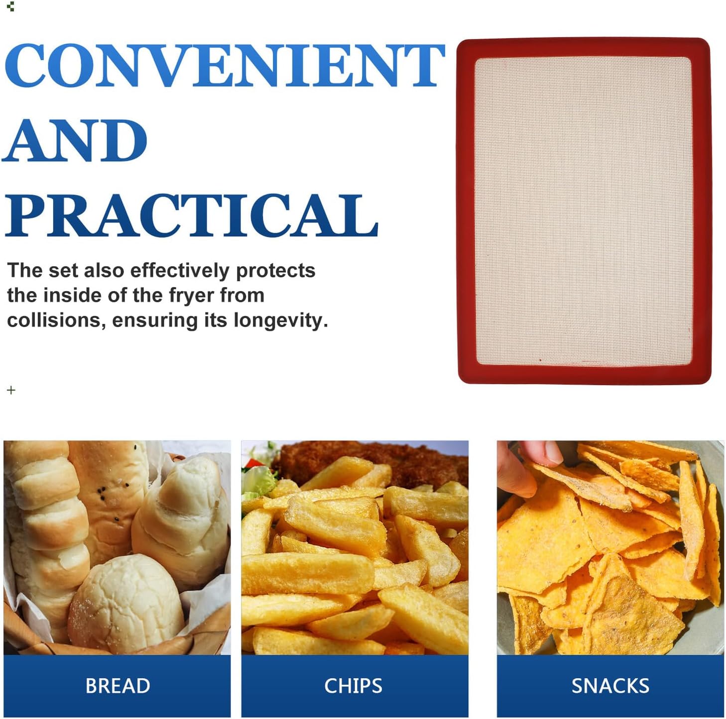 Silicone Baking Mat Non-stick Oven Tray Mat Reusable Red Silicone Cake Pastry Dough Rolling Pad for Baking and Cooking