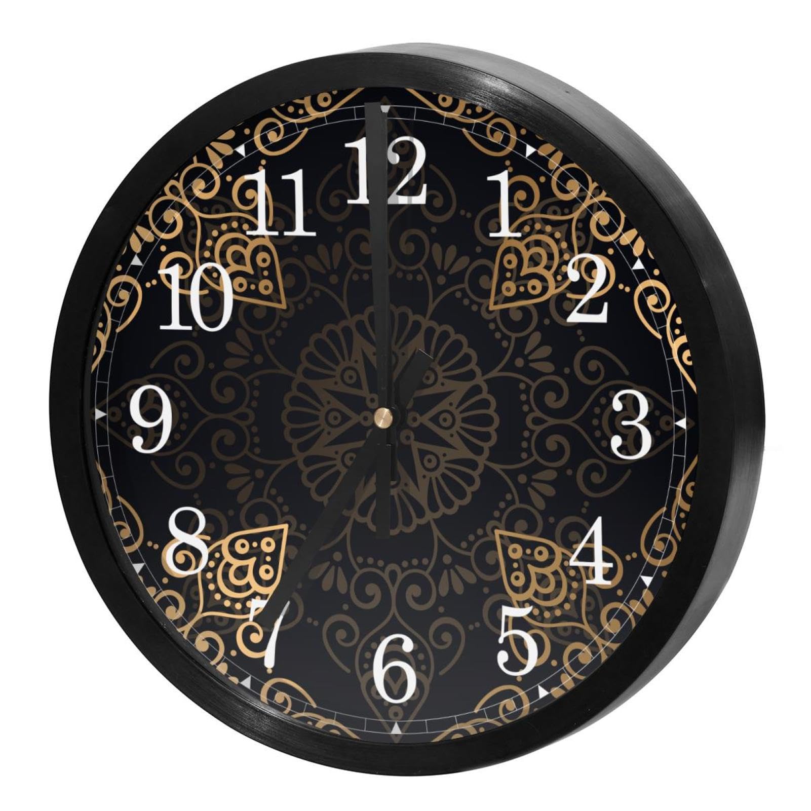Plus de bruit de tic-tac avec l'horloge murale silencieuse ronde pour salon