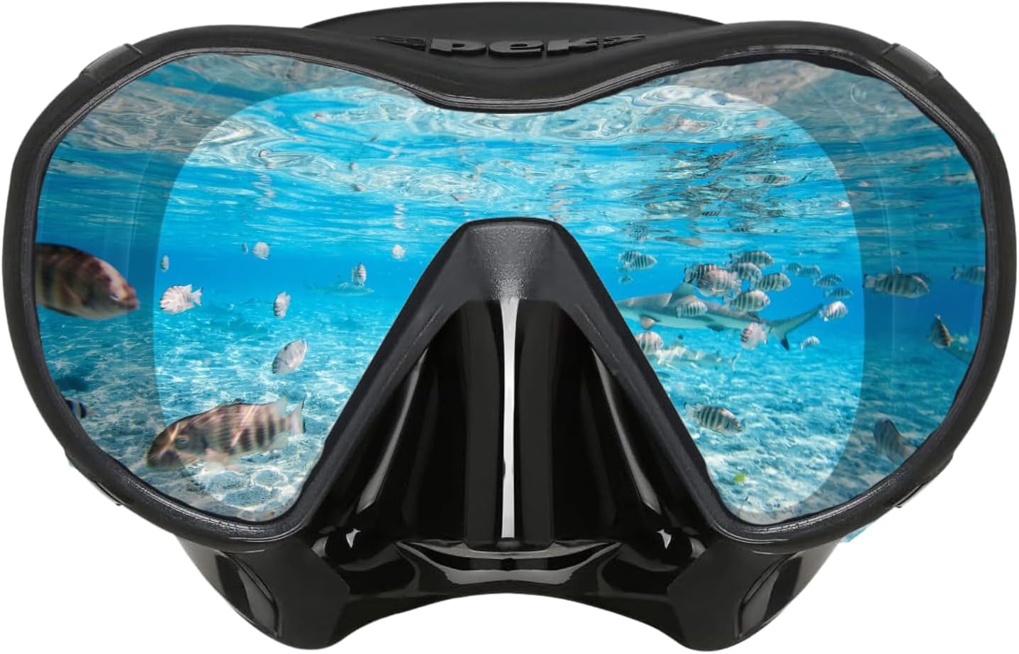 Scuba Diving Snorkel Mask, Anti-Fog and UV Protection Swim Goggles Tempered Glass Snorkel Mask Anti-Fog Swim Mask No Leakage Swim Goggles with Nose Cover Snorkeling Gear for Snorkeling,