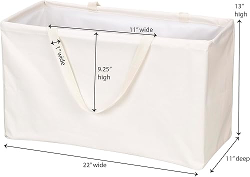 Miniatura 3 de Household Essentials 2213 Krush - Bolsa de compra reutilizable lona color beige