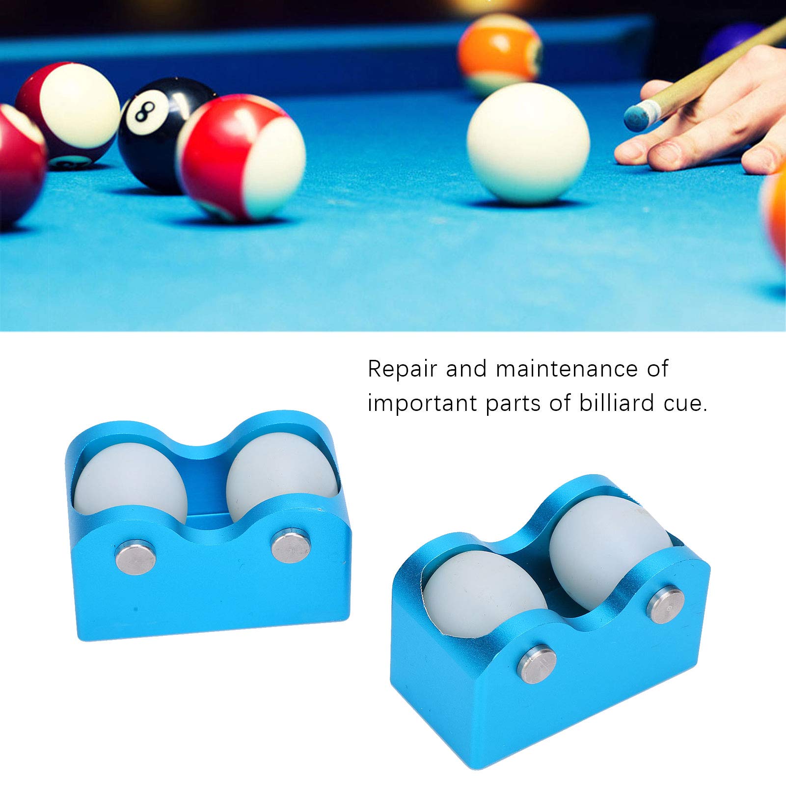 FLEXMAN 2PCS Billiard Cue Straightness Checker, Aluminum Pool Cue Concentricity Straightening Calibrator Tool with Storage Box for Billiards Snooker Cue Sticks