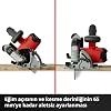 Einhell Professional Cordless Circular Saw TP-CS 18/190 Li BL-Solo Power X-Change (18V, Ø190 mm Saw Blade, Coal-Free, 65 mm Cutting Depth, Tool-Free Adjustment, Battery Not Included) - 4331210