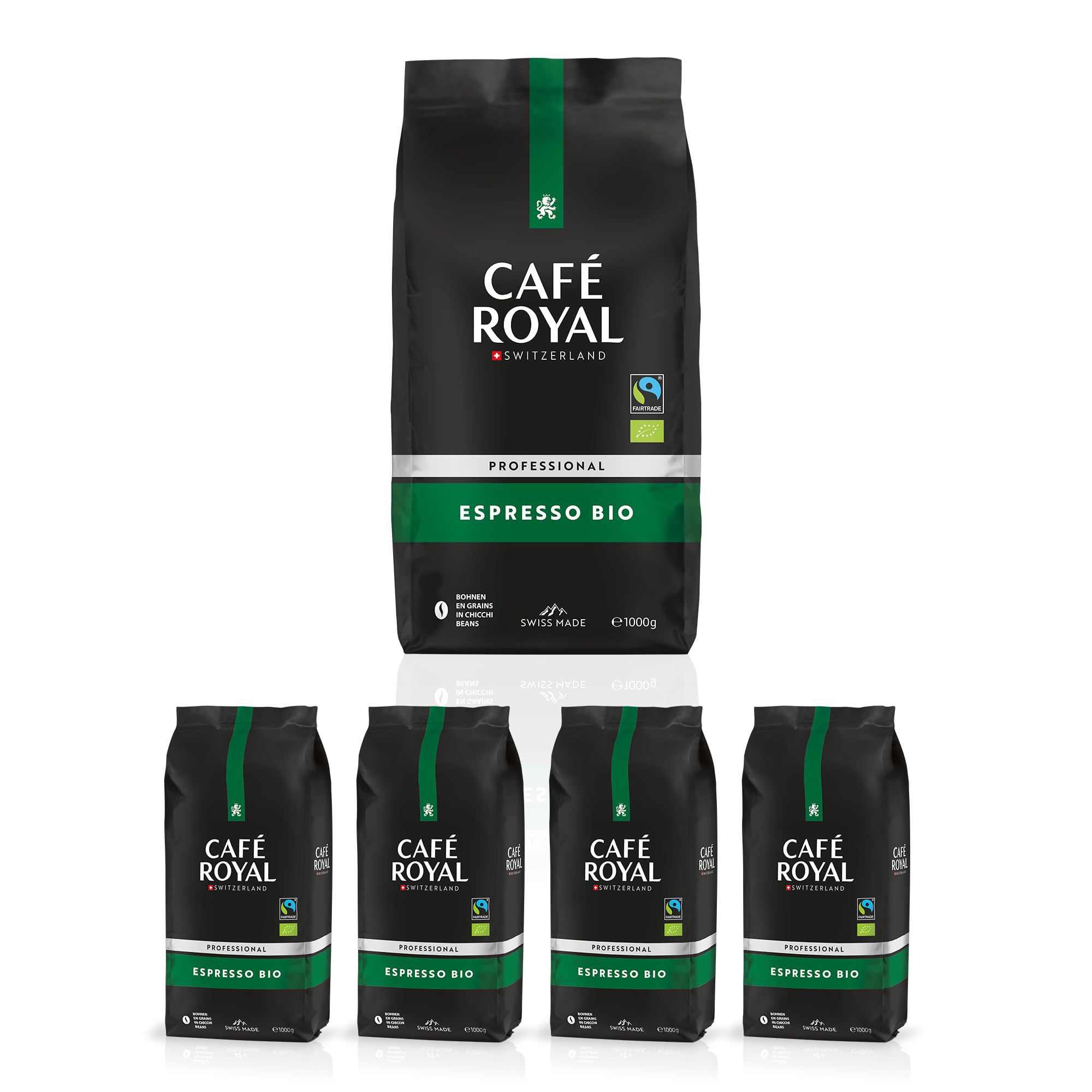 Café en grains Espresso certifié Bio 4x1 kg Café Royal Pro