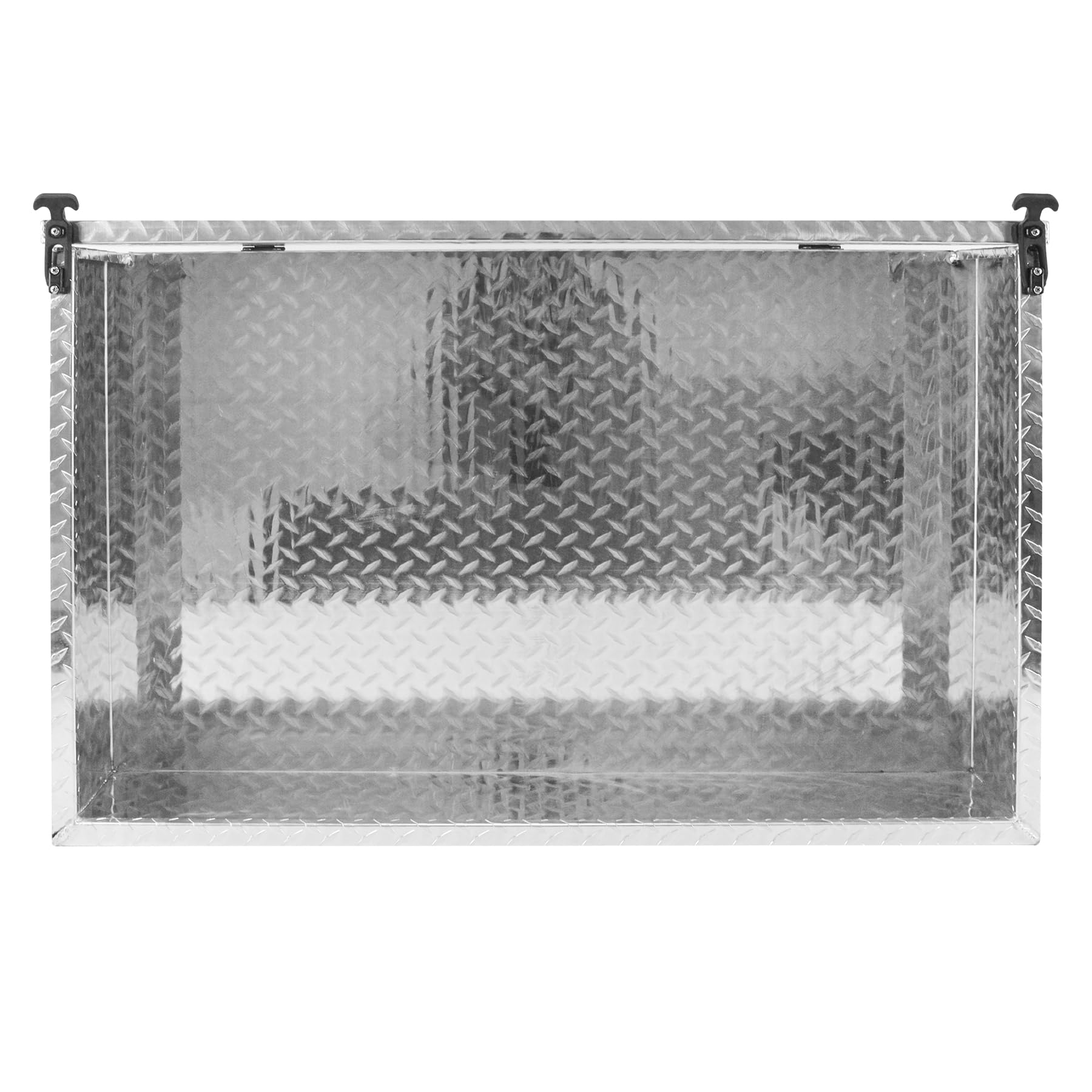 Wózek golfowy Utility Cargo Box Heavy Duty Aluminium Diamond Plate Cargo Box Uniwersalne ładunki Przeciąganie Wózków Golfowych Części Duże Zapakowane Ładunki Łóżko Srebrny