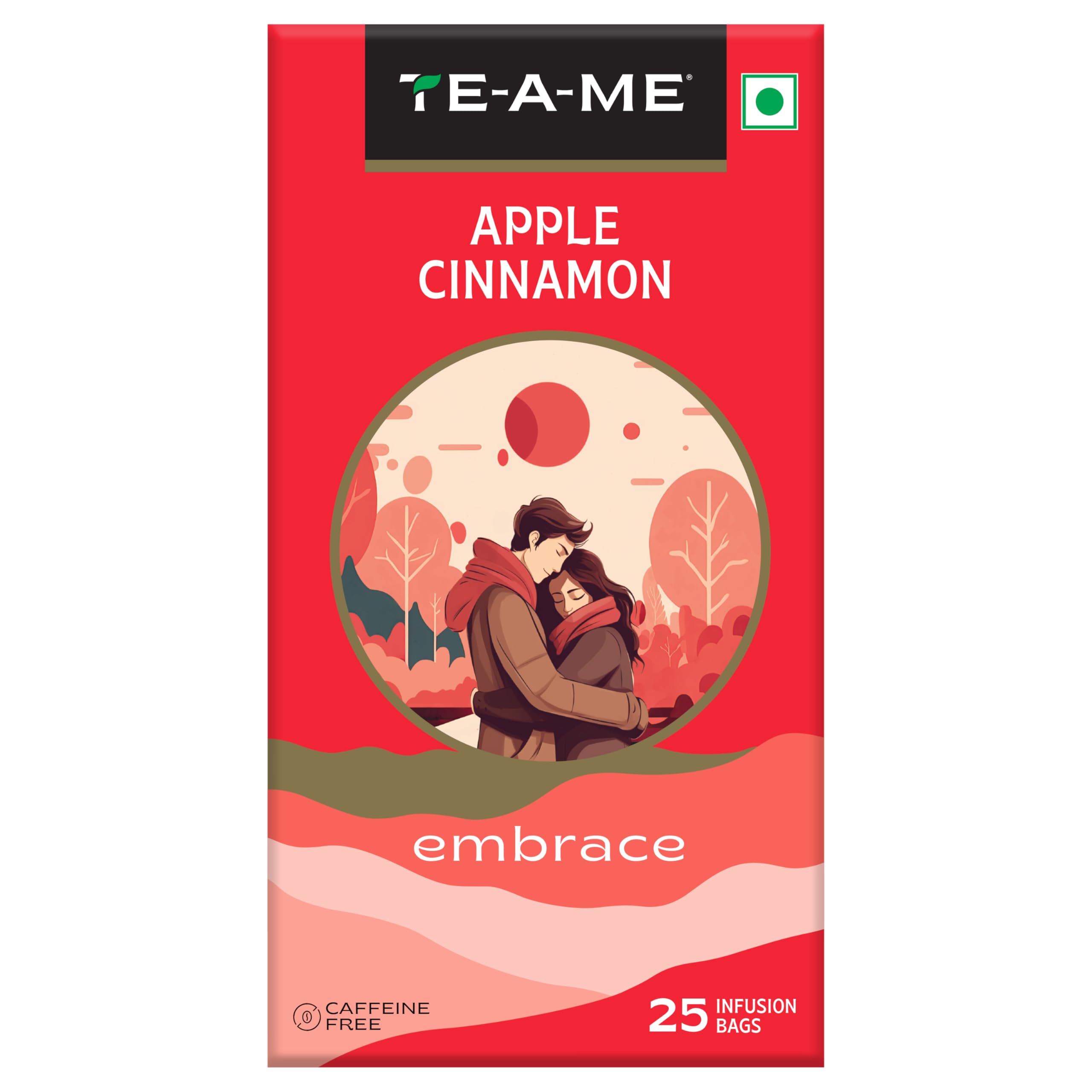 TE-A-ME Apple Cinnamon Tea - 25 Tea Bags | Fruit Tea | Fruit Tea Bags | Non Caffeine Tea | Sugar Free (B00P62VG3M) Amazon Price History, Amazon Price Tracker