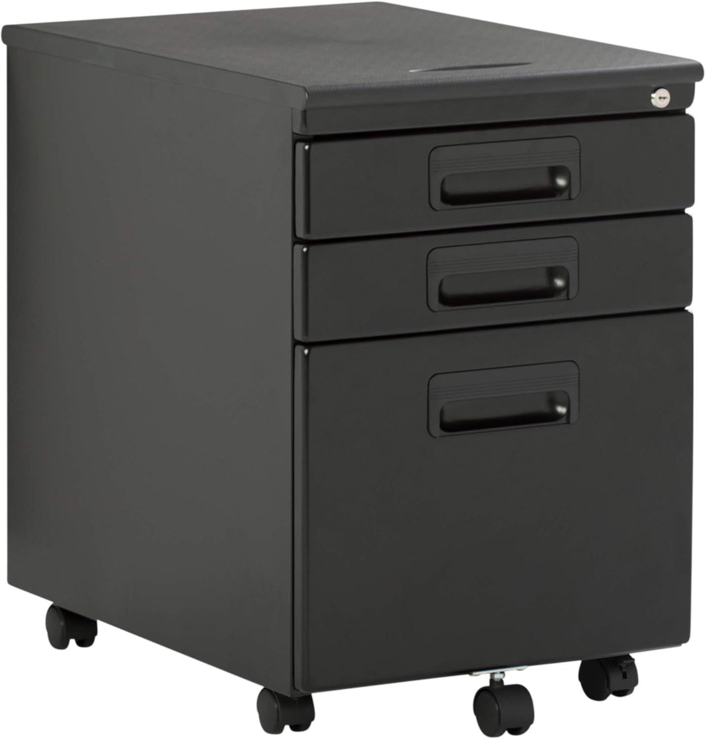 3 Drawer Metal Rolling File Cabinet with Locking Drawers : Office Products