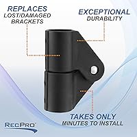 Vista 4 de RecPro Soporte giratorio para escalera plegable para caravana, paquete de 2