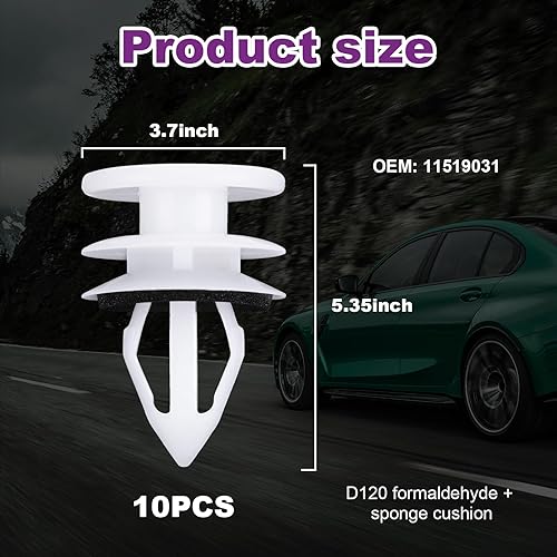 Miniatura 2 de 10 clips de retención para panel de moldura de puerta, clip de panel inferior de automóvil, OEM 11519031, repuesto de sujetador de forro de