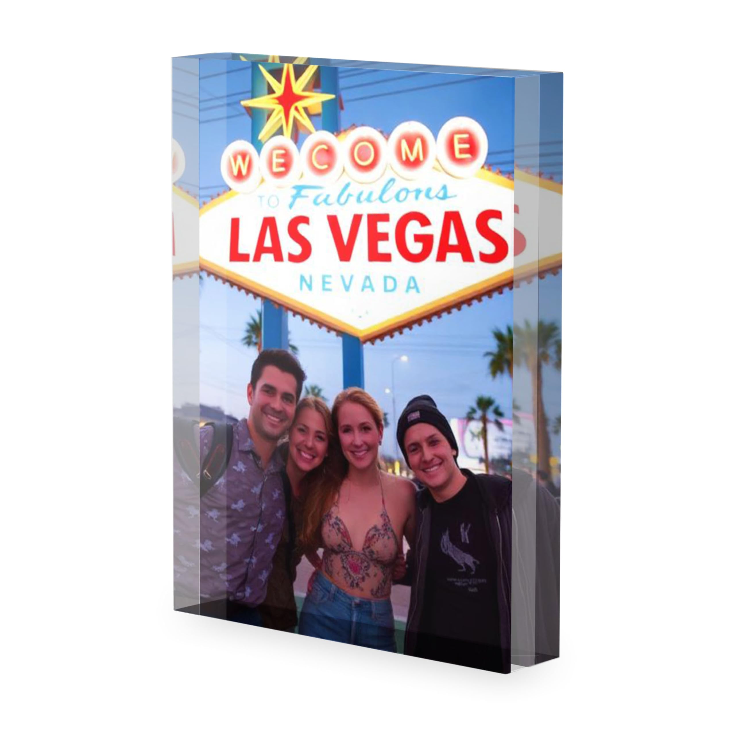A1 Graphics Ltd Personalised Photo Print Acrylic Block Plaque Your Image Printed Free Standing Picture Ornament A6 (104mm x 148mm) Gift for Birthdays, Anniversaries, Memorials & Special Occasions