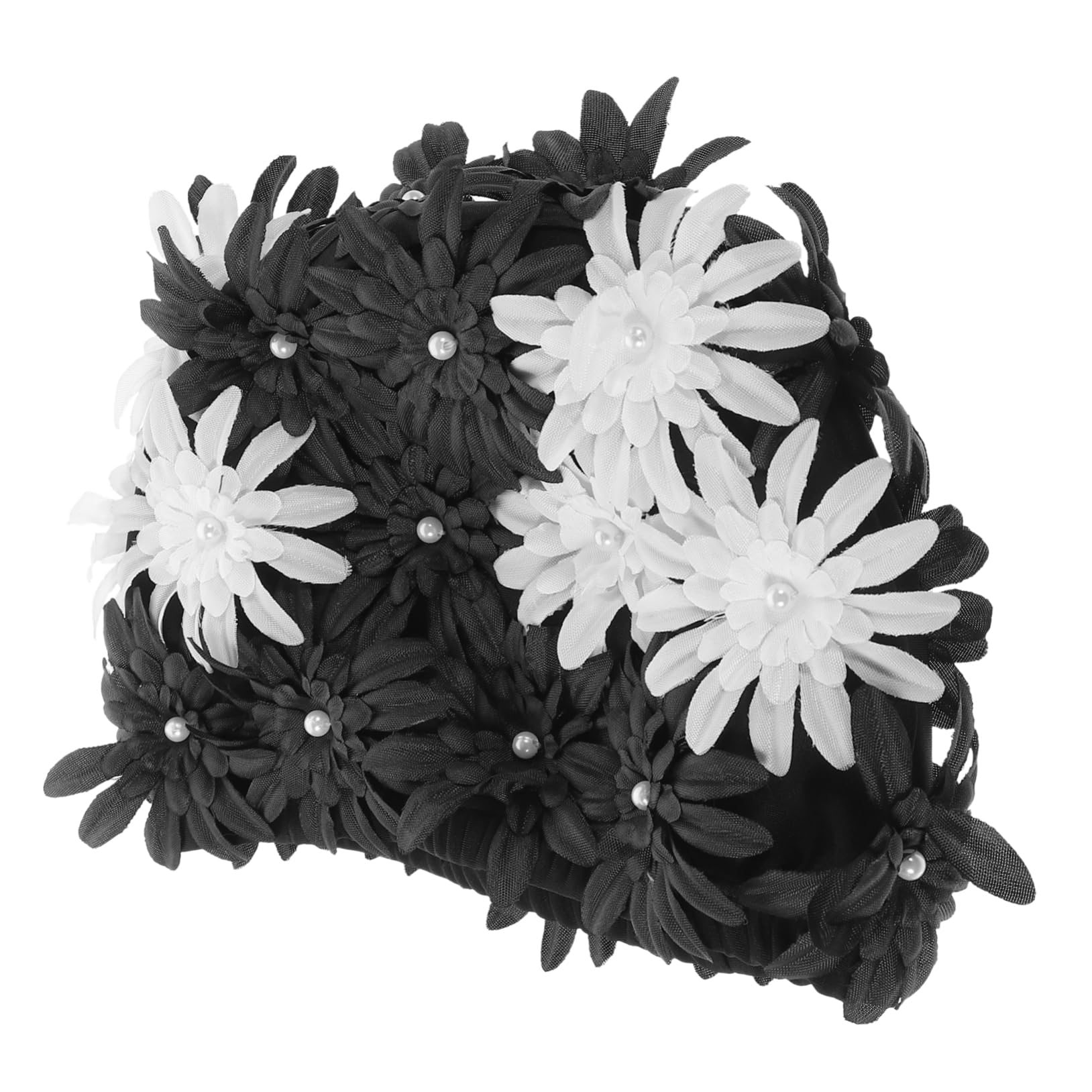 Bonnet de Natation Floral Étanche pour Capacité Élastique pour Cheveux Longs Épais Confort Optimal Bain Design Chic de Qualité