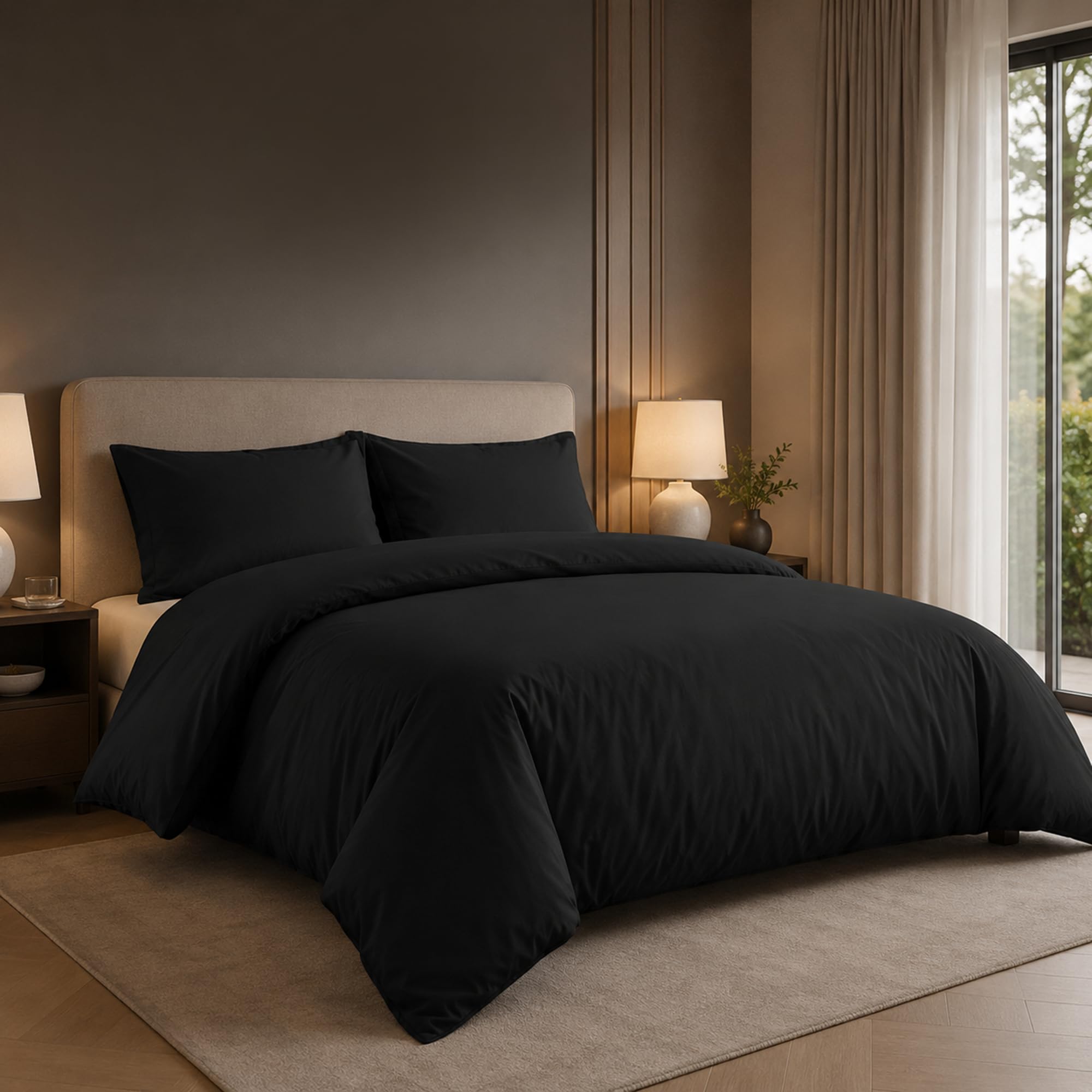 AA Linens Luxury Duvet Cover Set Super King Size – Soft Polycotton Bedding Quilt Cover, Breathable & Durable, Hotel Quality, Easy Care Fabric, 2 Pillowcases Included