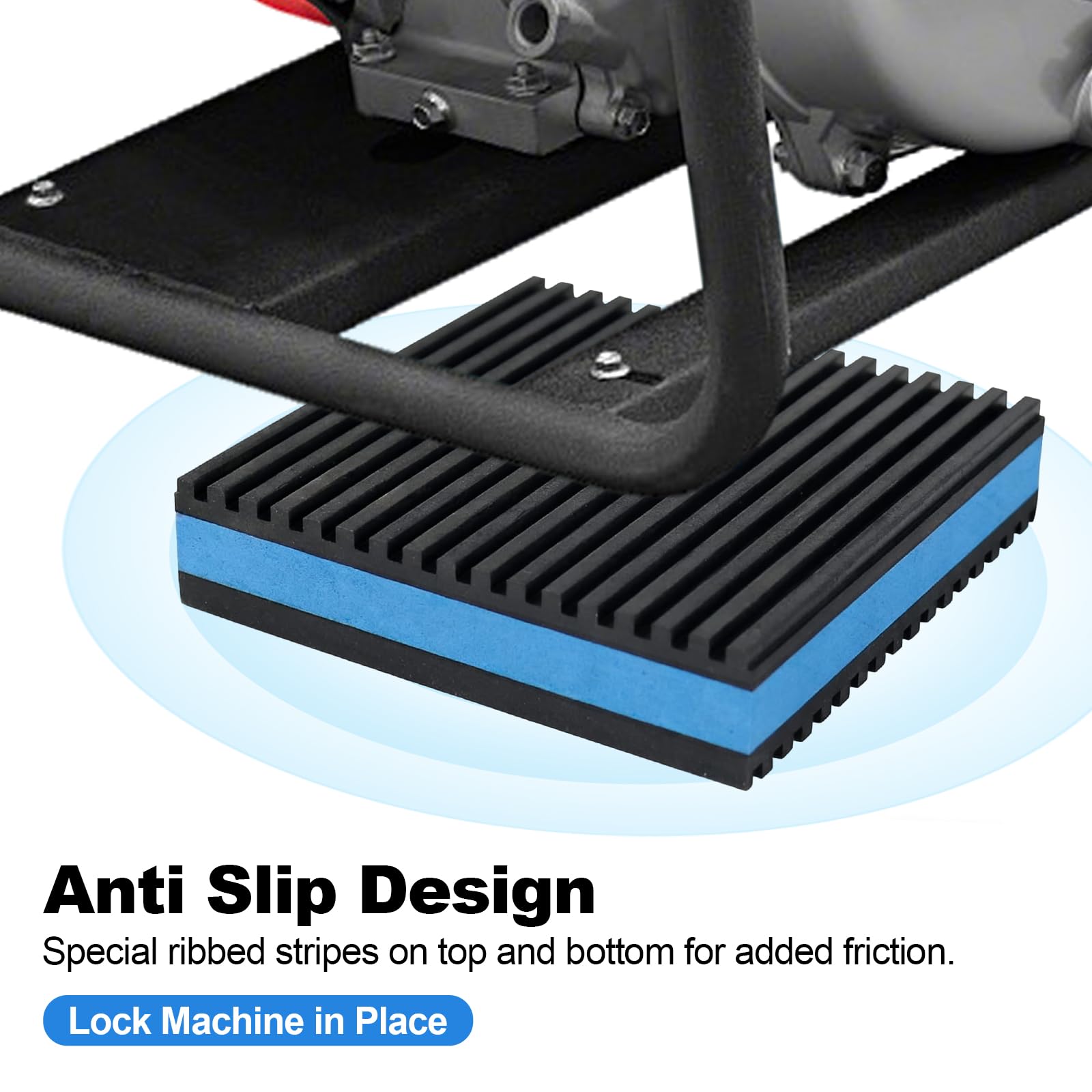 Amazon.com: 4 Pack for Washing Machine 4"x4", 7/8" T EVA Anti Vibration  Pads Mechanical Damping Vibrating Sound Isolation Pad Rubber Isolator Mat  for Compressor, Air Conditioner, Washer, Dryer, Treadmill : Industrial &