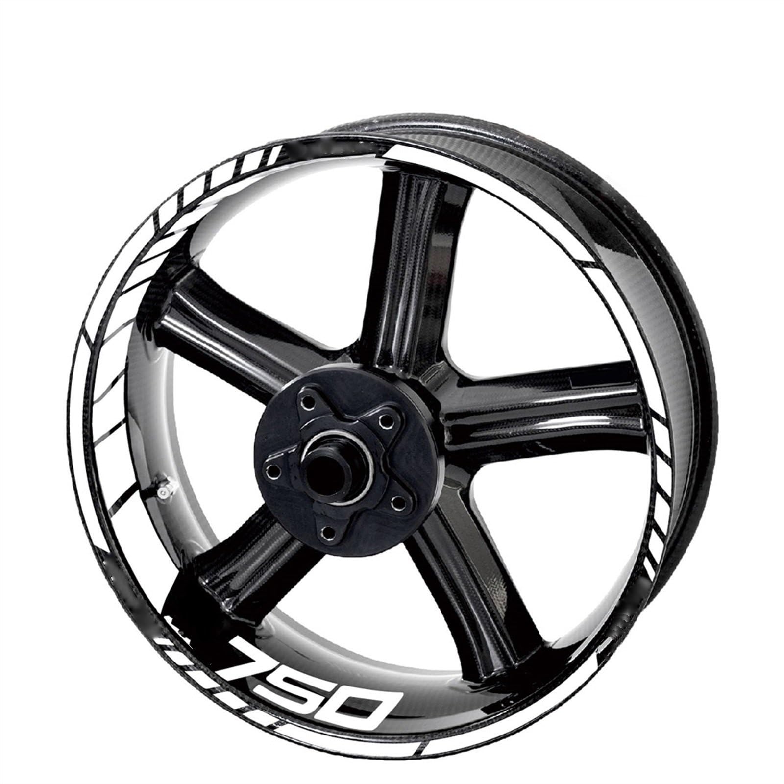 Motorcycle Wheel Hub Decal Logo Rim Reflective Sticker for Kawasaki Z750 Z800 Z900 Z1000 for Ninja(Color12)