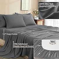 Vista 4 de PHF - Juego de edredón de 7 piezas, tamaño California King, ligero y en una bolsa, con juego de sábanas de 18" para todas las estaciones, ropa