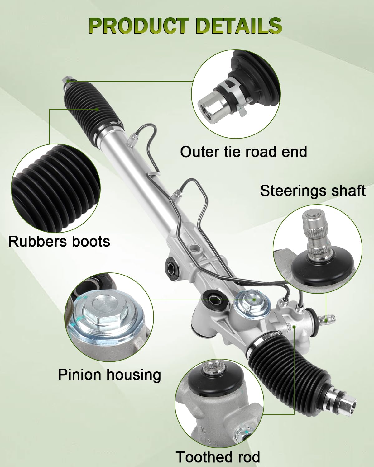 Toyota Steering Rack Assembly - Hydraulic Power Steering For Tacoma & 4Runner