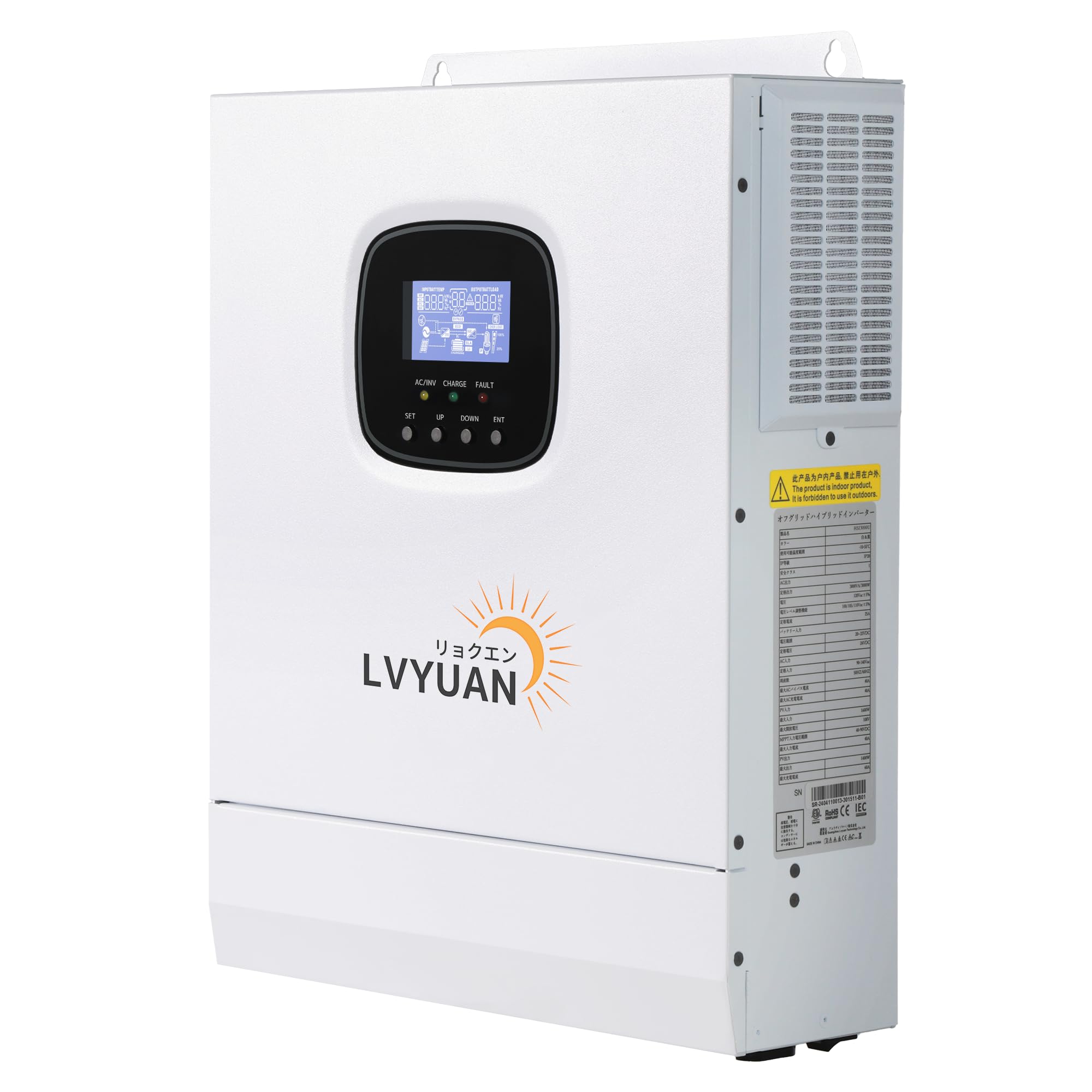 Amazon.co.jp: LVYUAN（リョクエン）3000W ハイブリッド インバーター