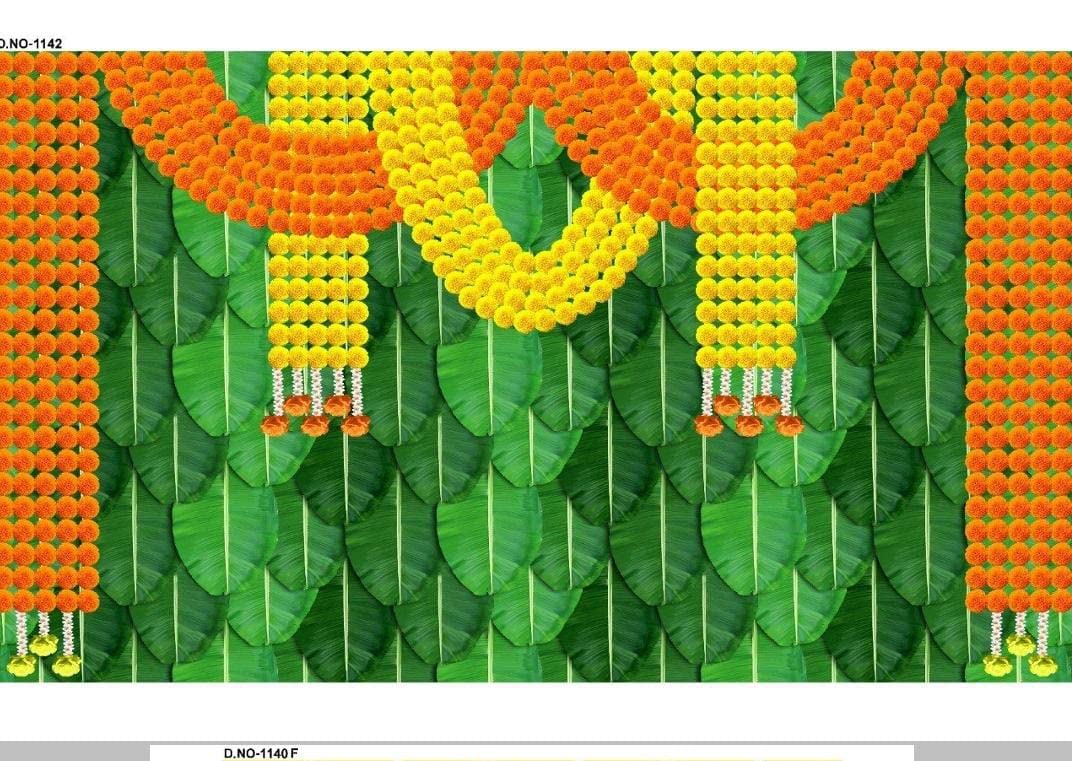 VINAYAKAMART Polyester Decoration Backdrop Cloth Traditional,Size 8X5 Feet(Vinayaka 8)(Banana Leaf Backdrop Decoration)(Navratri Decoration Background),18 Cm,13 cm (B0BC3T1GKZ) Amazon Price History, Amazon Price Tracker
