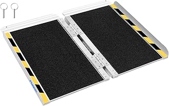 Ruedamann 2' x 28" Wheelchair Ramp with Non-Slip Surface,Portable Aluminum Wheelchair Ramp, Ramps for Wheelchairs,Home,Steps,Stairs,Handicaps,Doorways (MR607WL-2)