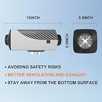 LIKACI 5KW-8KW Dízel Állófűtés 12V/24V Bluetooth Vezérléssel - LCD Kijelzős Léghevítő Távirányítóval Lakóautókhoz, Garázsokhoz 8