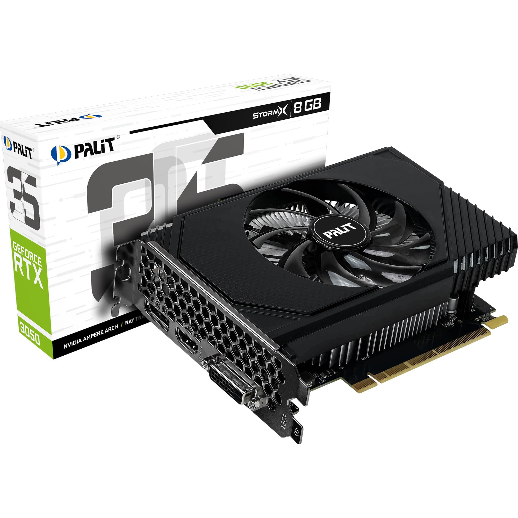 美品中古品 Palit GeForce RTX 3050 StormX 6GB GeForce RTX 3050 StormX 6GB Semi-fanless Graphics Card