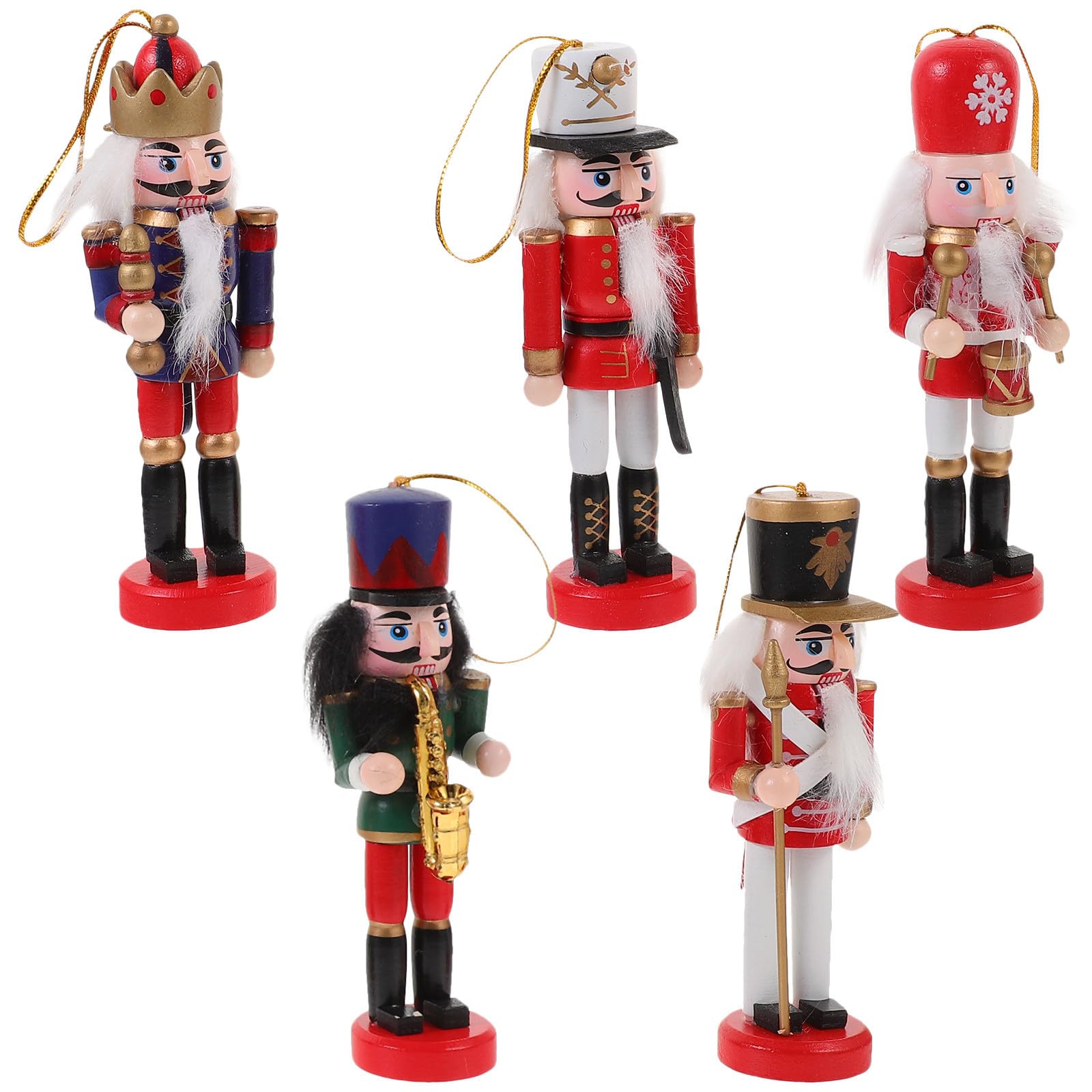 Toyvian 20 Pièces Casse-Noisette de Table en Bois Décoratif pour Noël,