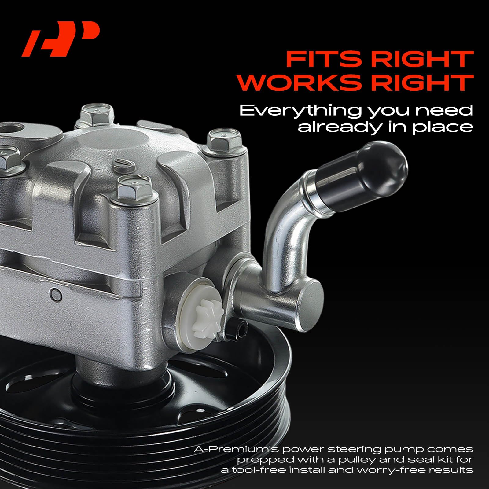 Amazon.com: A-Premium Power Steering Pump, with Pulley, Compatible