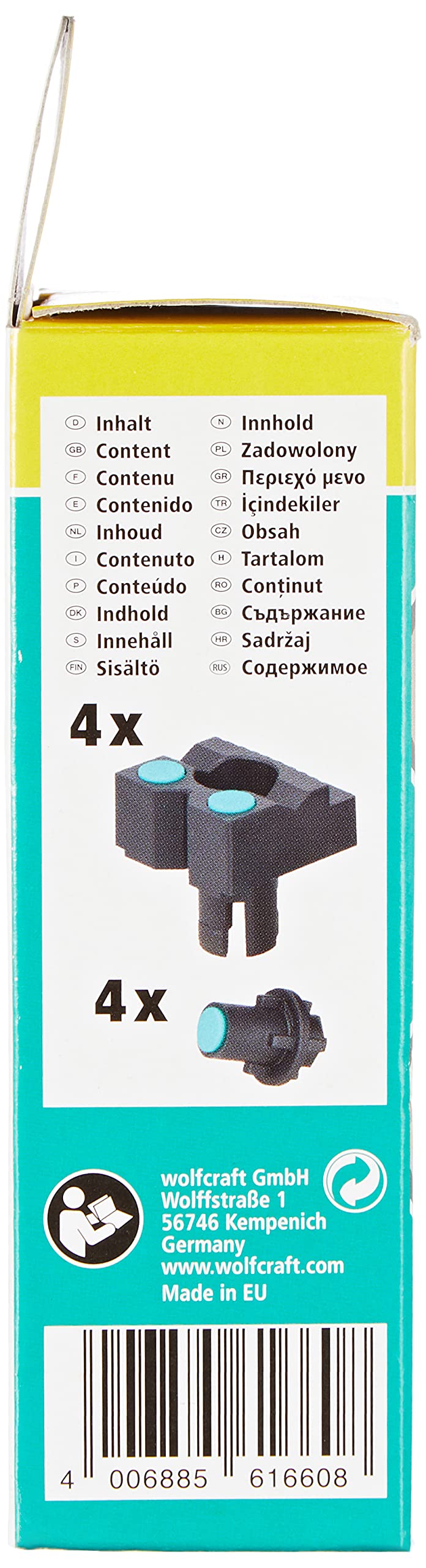 wolfcraft Adaptery zaciskowe z punktami wsporczymi do lakierowania I 6166000 I Pomoc przy mocowaniu i obróbce detali