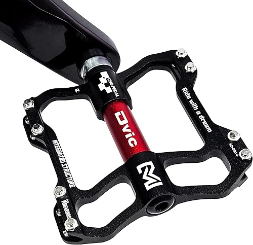 Miniatura 6 de Pedales de bicicleta Ciclismo de montaña 3 rodamientos CNC magnesio aleaciones de carbono cuerpo eje de molibdeno