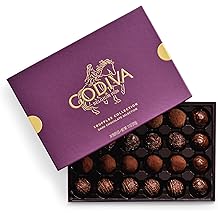 Godiva Dark Chocolate Truffle Gift Box, Belgian Dark Chocolates with Ganache Center, Gourmet Gift for Birthdays, Holidays, Kosher, 24 Pc