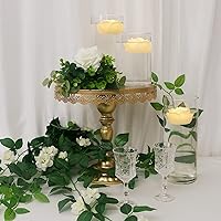 Vista 2 de LARDUX ARDUX Pack of 12 LED Floating Candles - Flameless Floating Rose Tea Lights Waterproof Flower Wax Candles Battery-Powered for Wedding